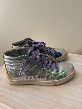 P448 Skate High Top Limited Production Giraffe Print Shoe 37/7